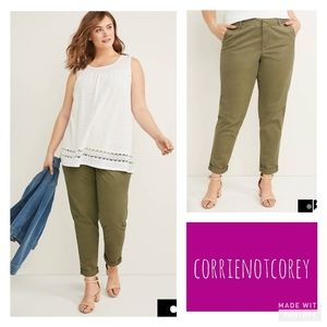 NWT | LOFT plus slouchy boyfriend chinos | sz 18